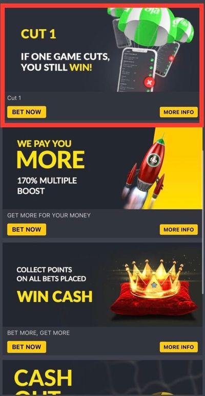 Bet9ja Cut 1 promotion
