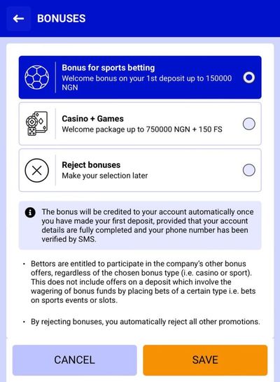 Paripesa Bonus Selector